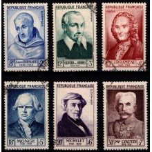 Berømte franskmænd. Samlet sæt.